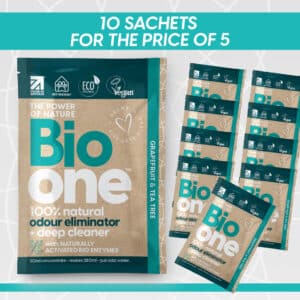Sachets of Bio One Odour Eliminator