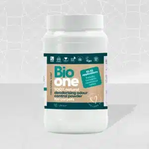 Tub of Bio One Deodorising Odour control powder